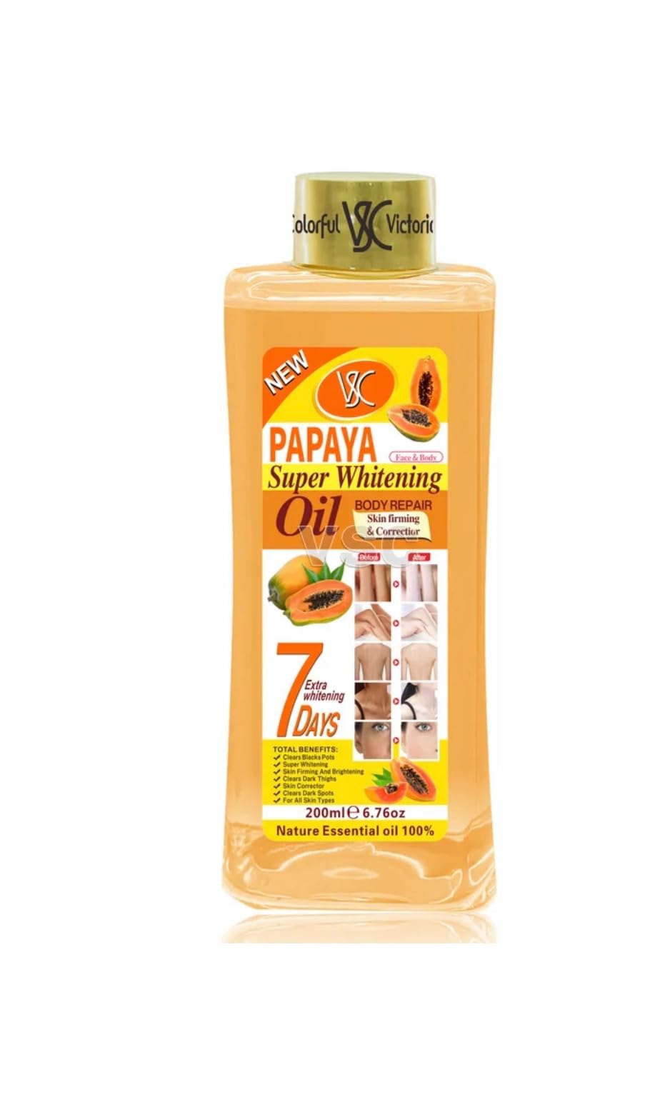 Generic Soft 7 Papaye: bouteille élégante prête à nourrir visage et corps