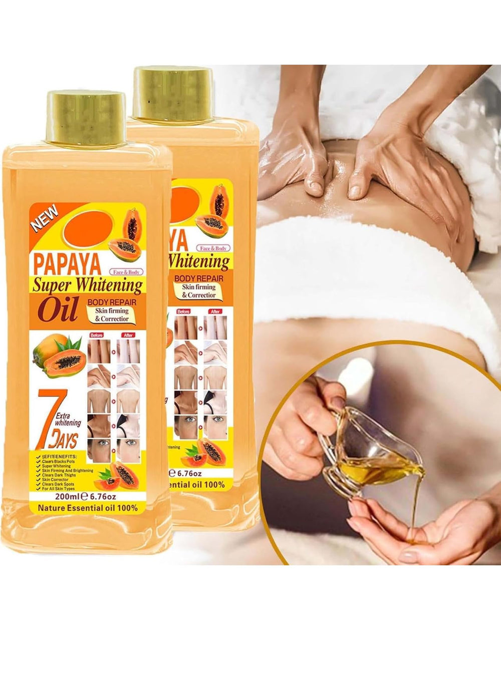Generic Soft 7 Papaye: huile de curcuma et papaye pour nourrir la peau
