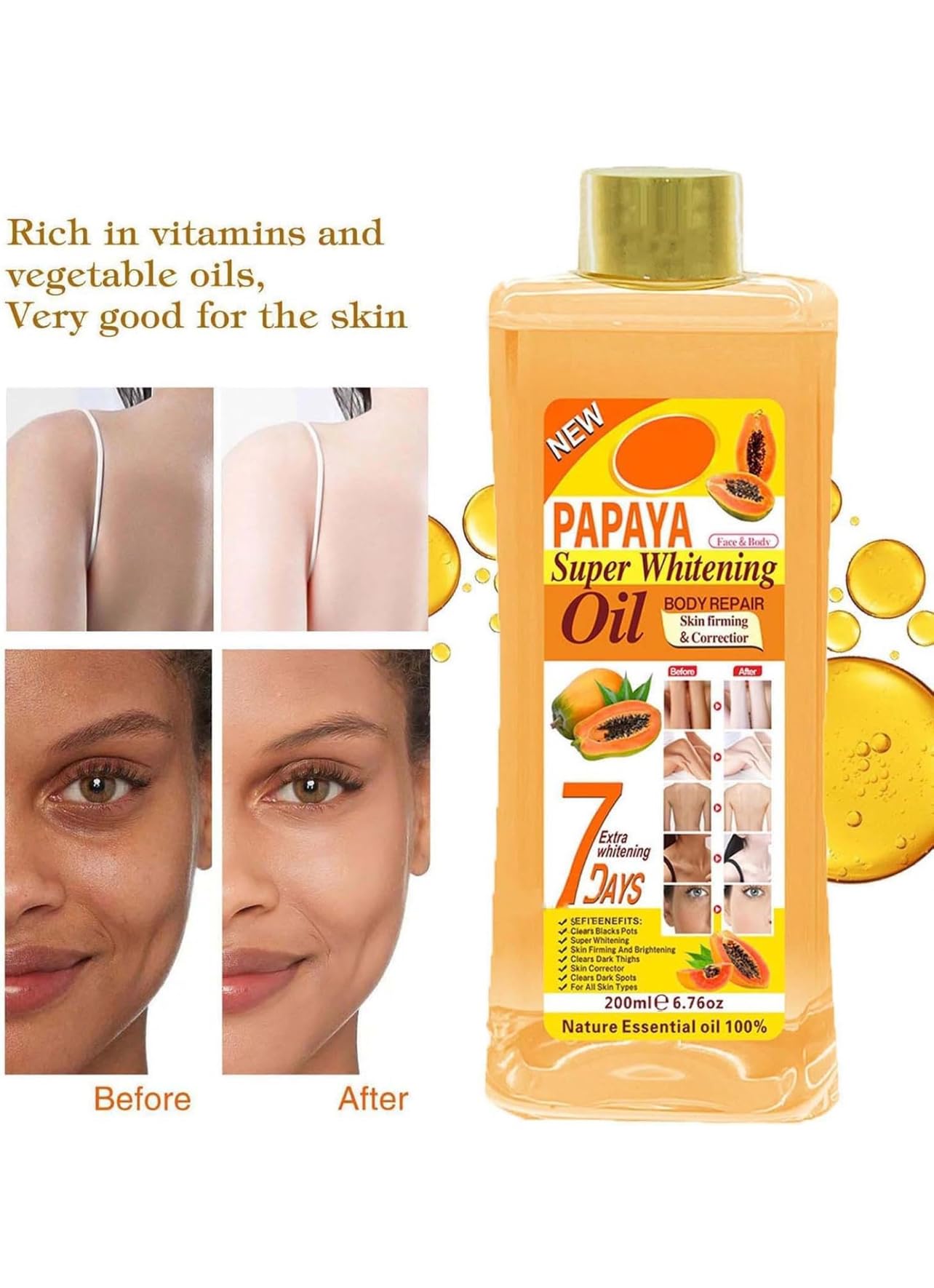 Generic Soft 7 Papaye: format 200 ml pratique et généreux pour routine