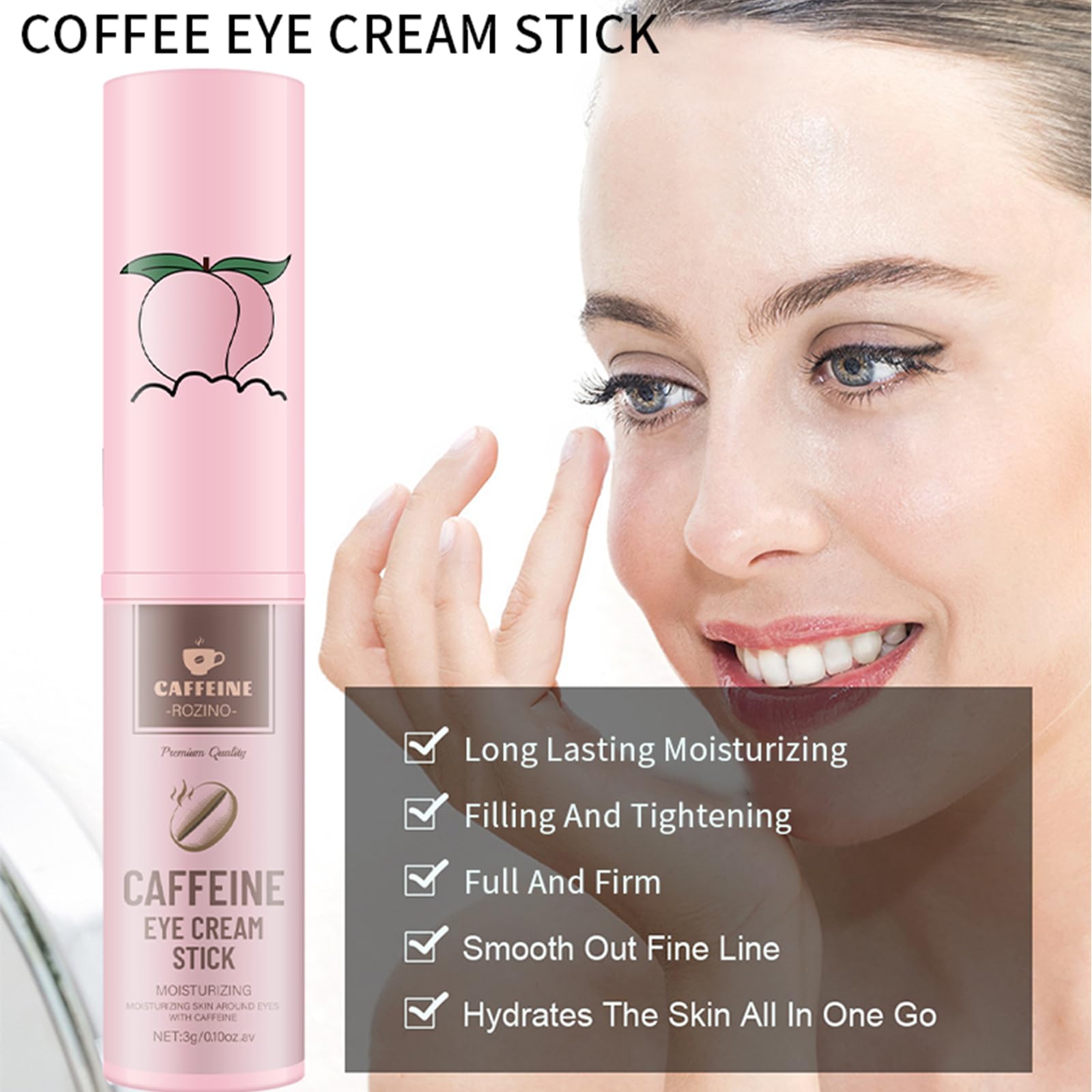 Stick caféine Generic – atténue les poches et illumine le regard.