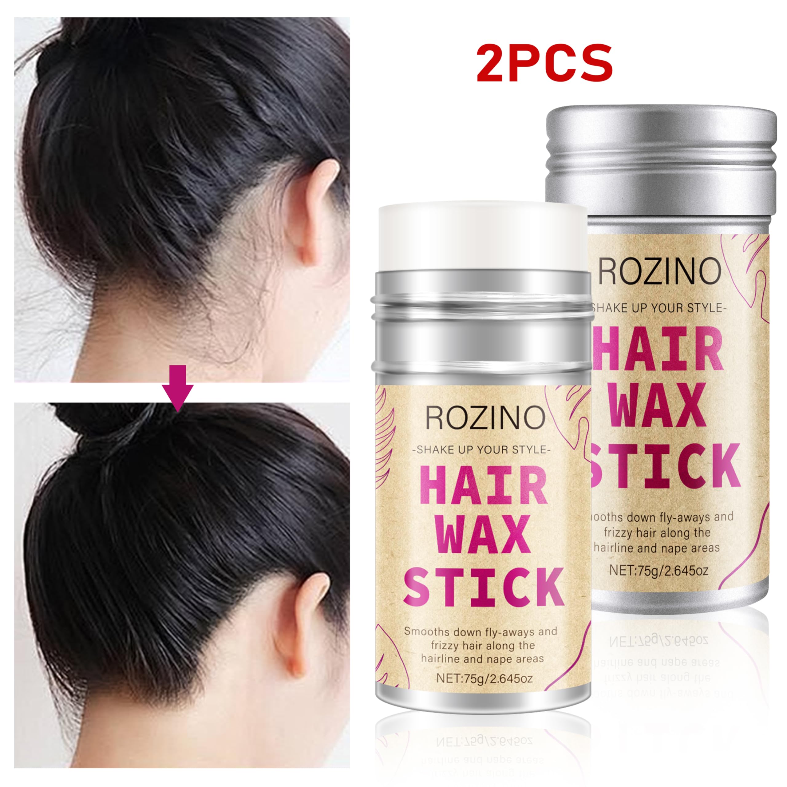 Generic Bâton cire-cheveux, efficace sur tous types de cheveux pour un fini poli.