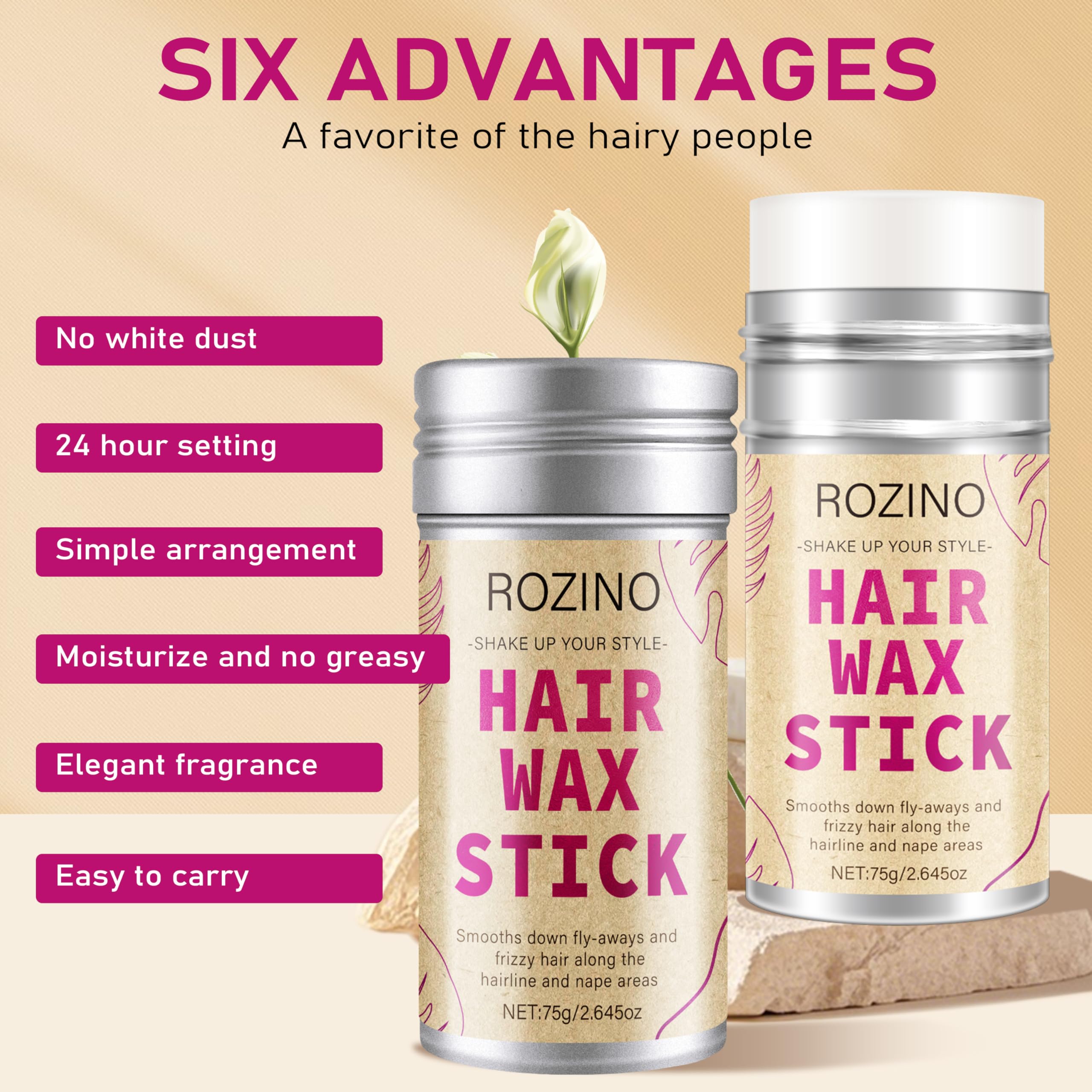Generic Bâton cire-cheveux, formule douce adaptée aux enfants.