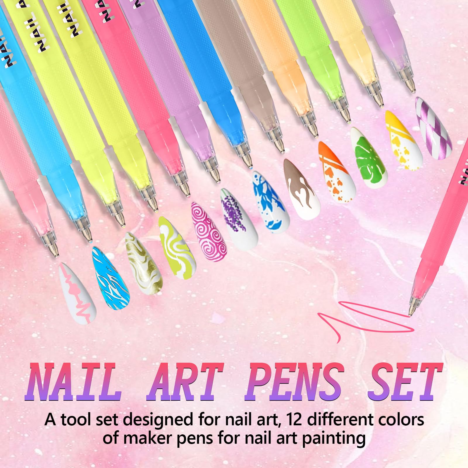 Generic stylo-art ongles pointe 0,5 mm : tracés fins et détaillés.