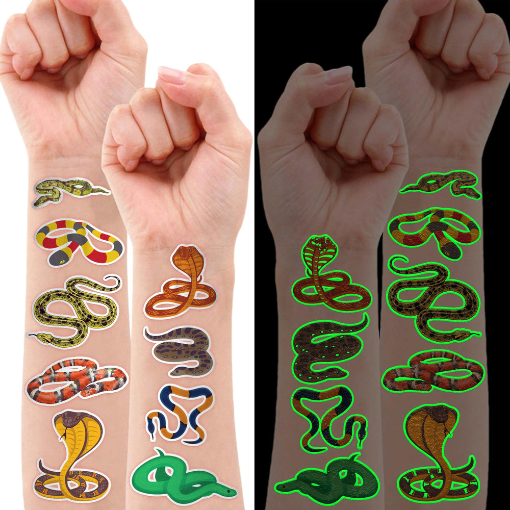 Generic tatouages serpent néon lumineux, design détaillé pour un look saisissant.