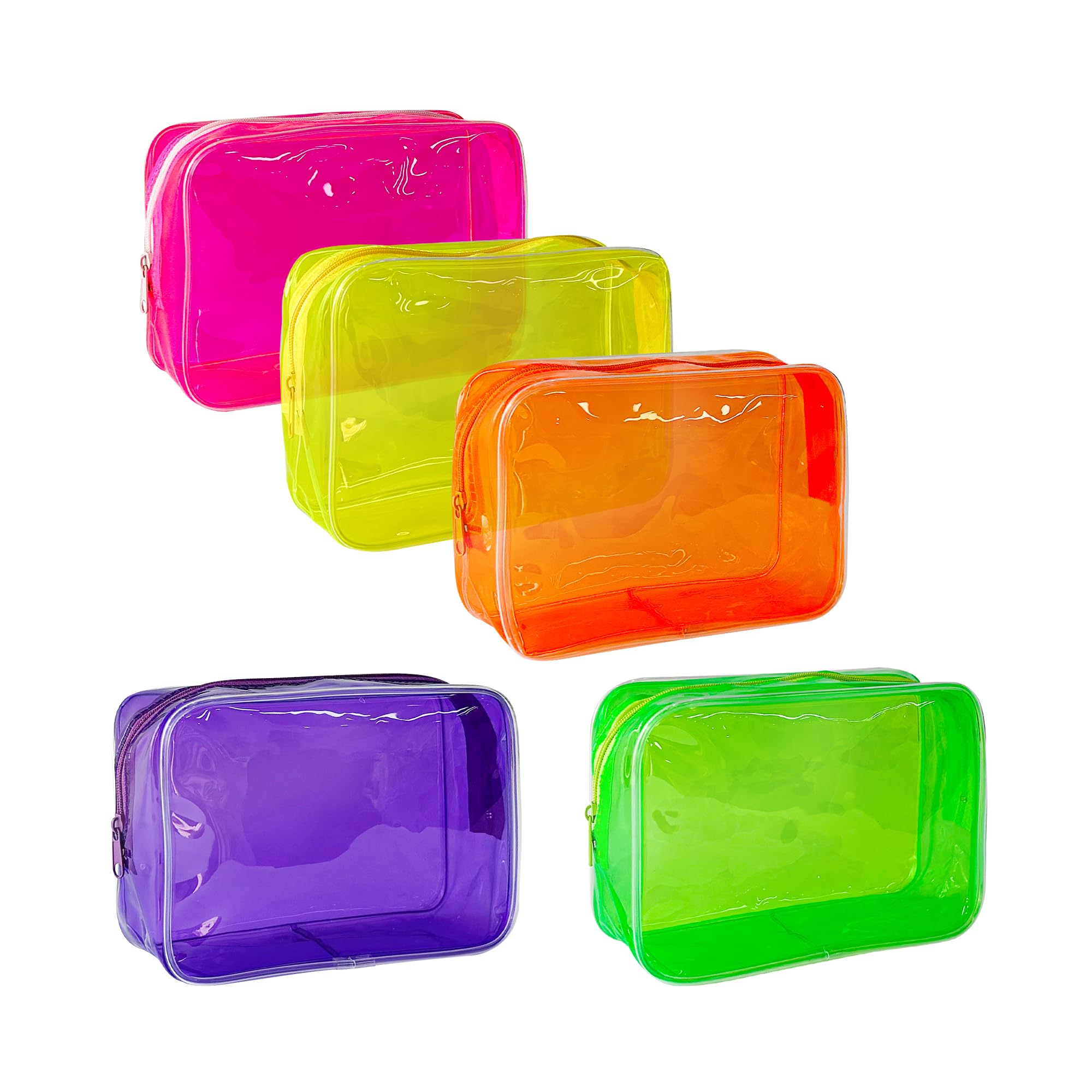 TotePrint pochette maquillage transparente en PVC offrant une visibilité rapide des articles lors du voyage.