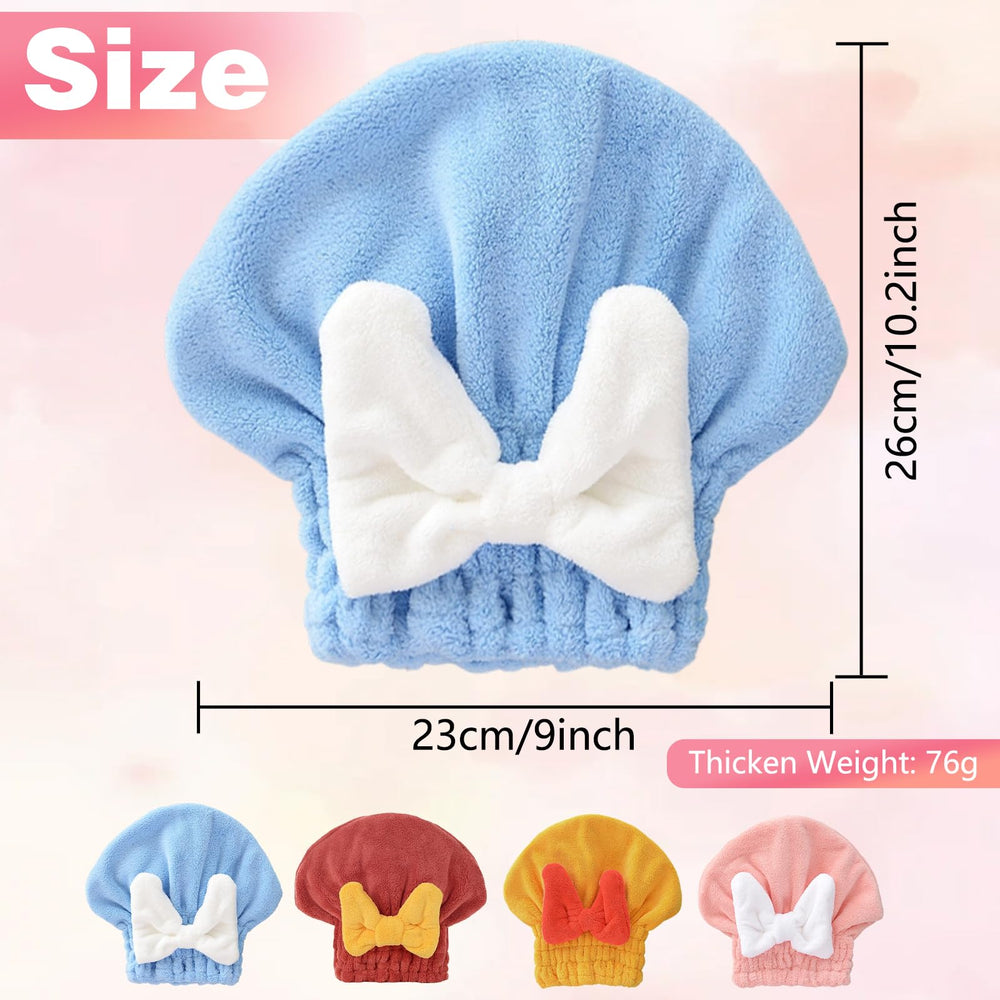 Generic Turban microfibre séchage rapide cap-noeud bleu, garder les cheveux protégés.