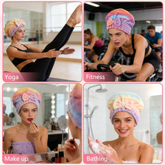 Generic turban-seche-cheveux rapide verte, agréable à porter et efficace.
