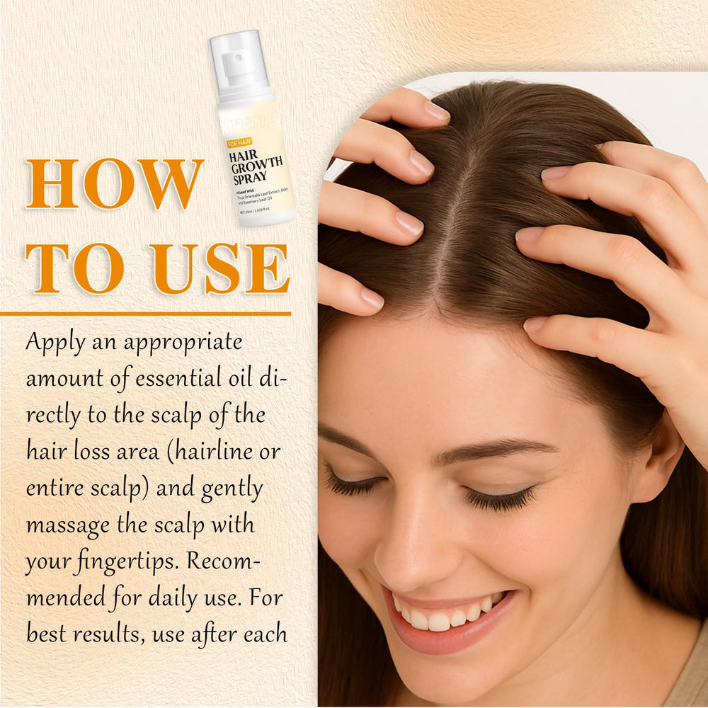 Generic Croissance Cheveux application sur cuir chevelu propre, massage rapide.