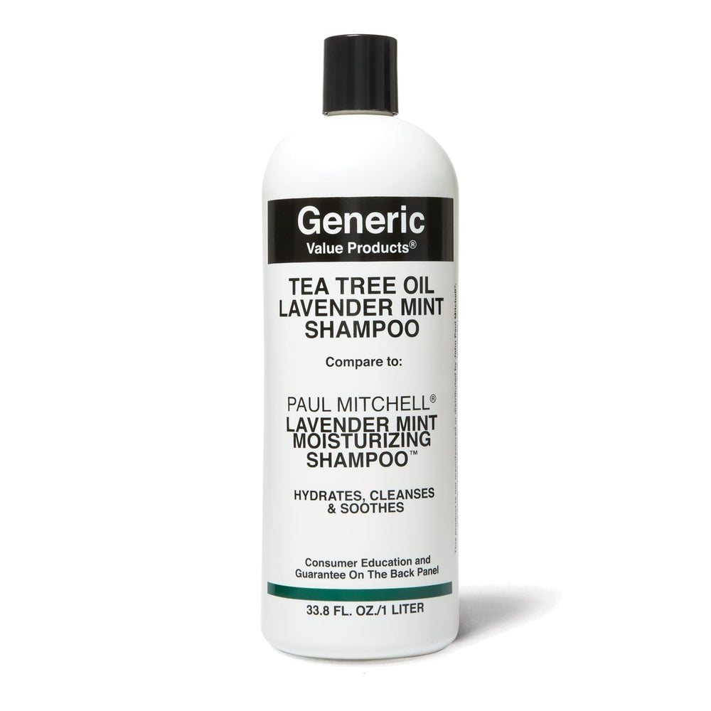 Shampooing GVP Lavande et huile d'arbre à thé, bouteille, hydratation douce pour cheveux secs