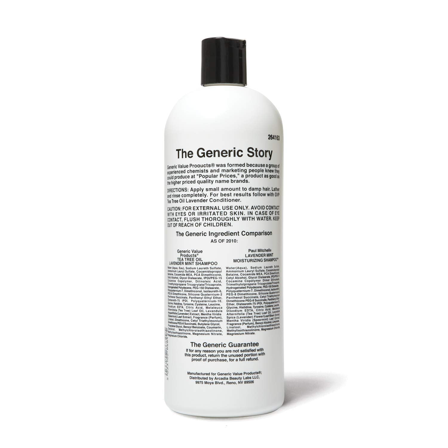 Shampooing GVP Lavande et huile d'arbre à thé, mousse riche pour cuir chevelu apaisé