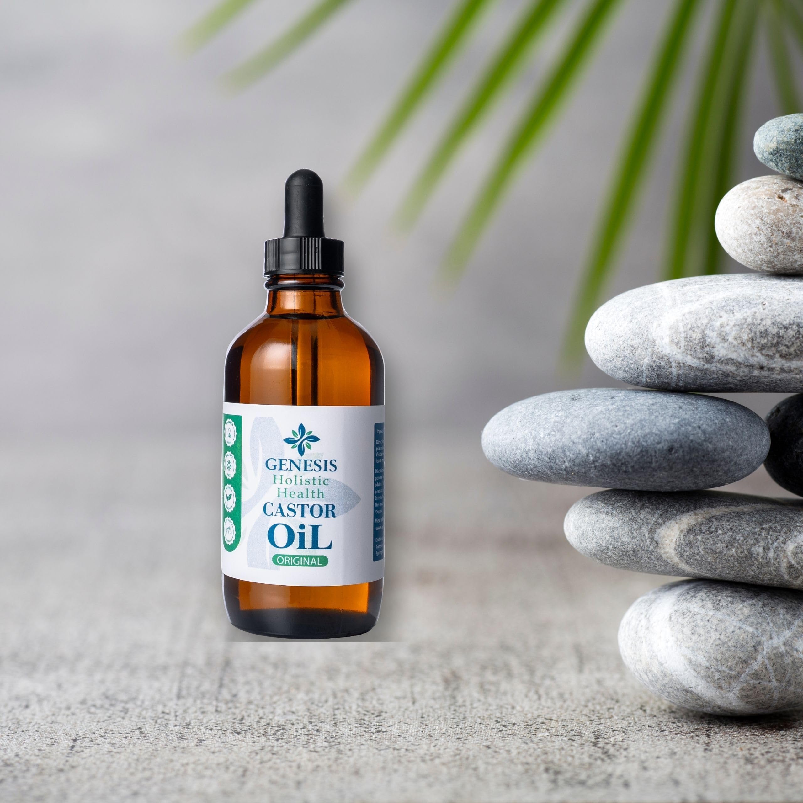 Hydratation profonde de la peau avec huile de ricin Genesis Holistic Health.