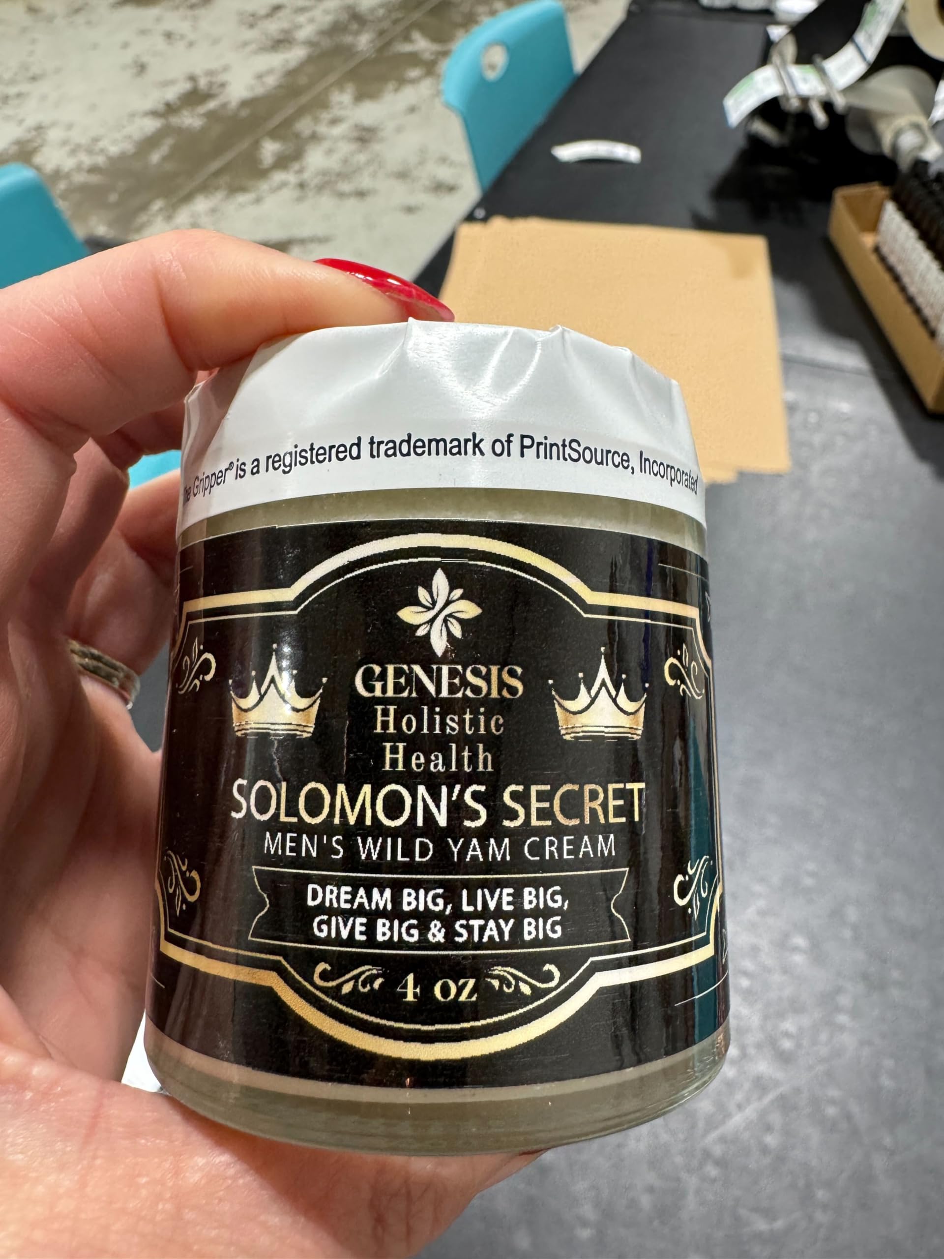 Crème Genesis Solomon’s Secret fabriquée aux États‑Unis avec ingrédients biologiques