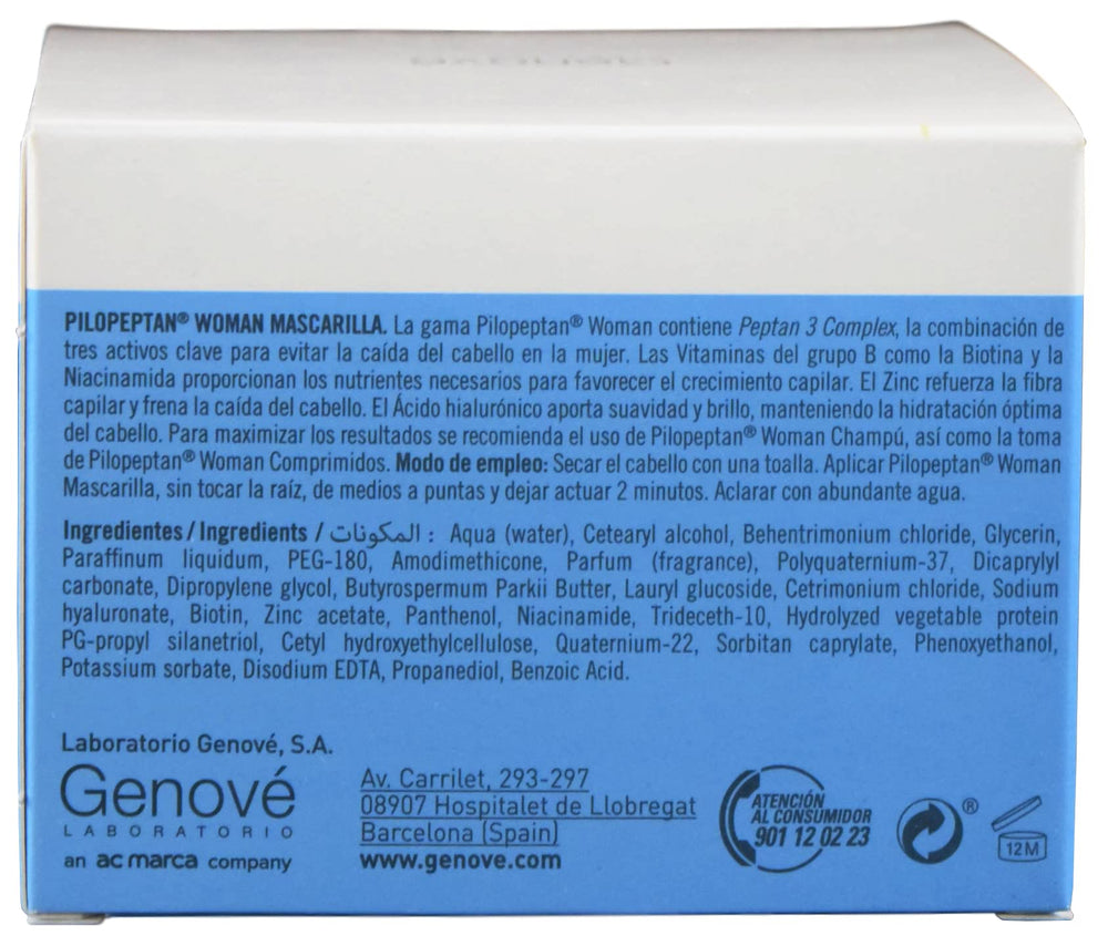 Genové Pilopeptan, texture crème, nourrit intensément les cheveux.