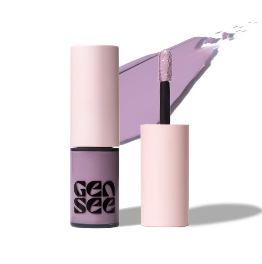 Gen See ORCHID 03, ombre liquide matte sur paupière, couleur lilas intense.