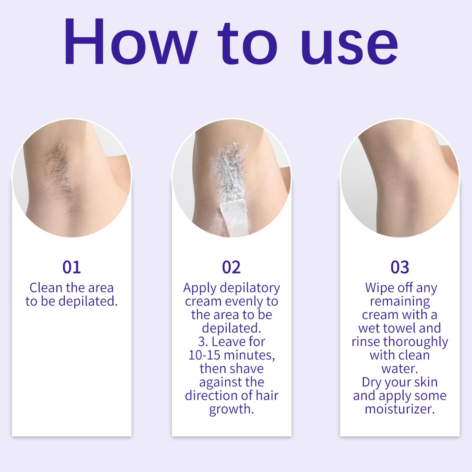 Gentle Body Hair Removal Cream result close-up showing smooth skin.