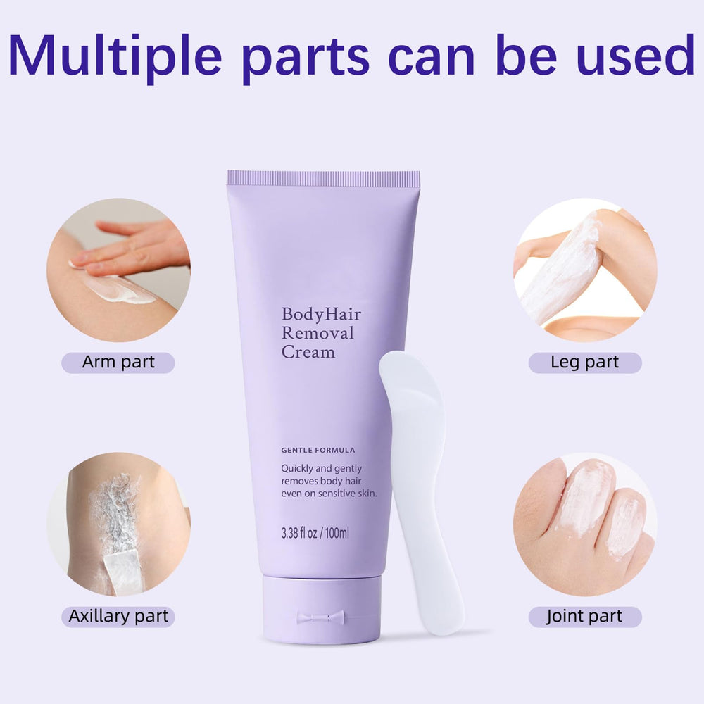 Gentle Body Hair Removal Cream underarms ready for confident skin.