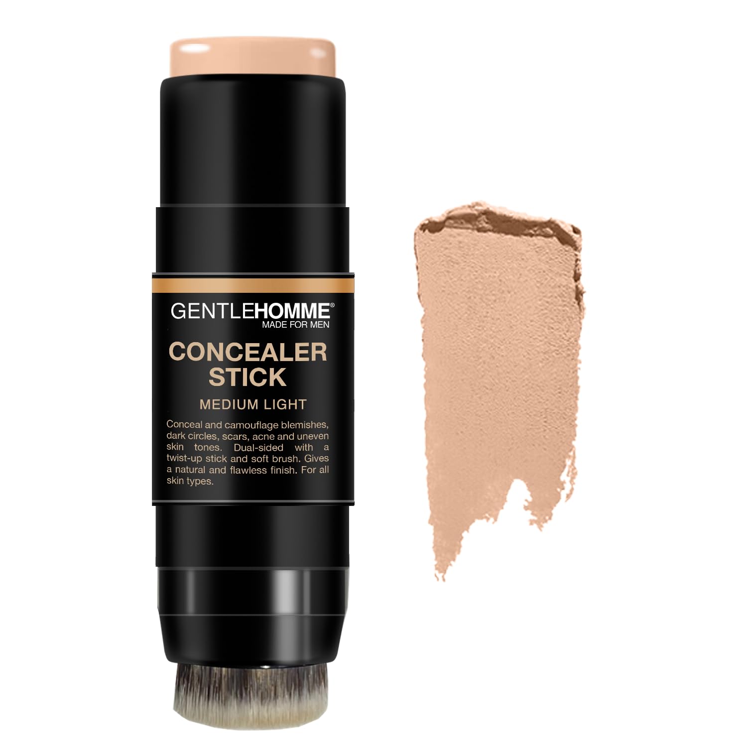 Correcteur-stick Gentlehomme pour cernes, couverture naturelle et regard plus vivant.