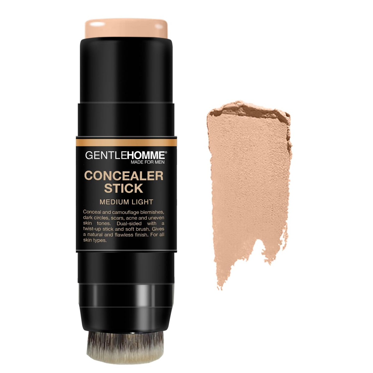 Correcteur-stick Gentlehomme pour cernes, couverture naturelle et regard plus vivant.