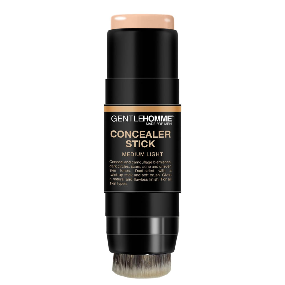 Correcteur-stick Gentlehomme camoufle imperfections et rougeurs pour un teint uniforme.