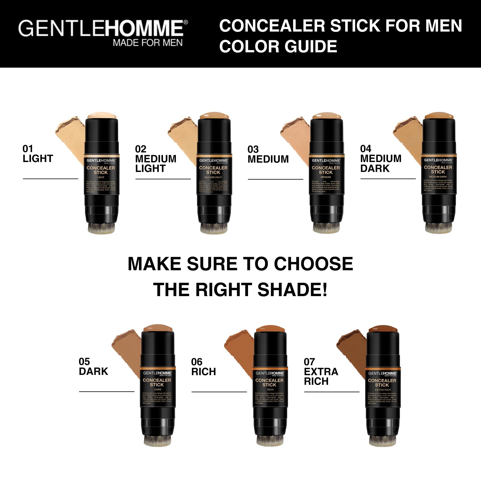 Gentlehomme usage types peau: convient à tous types de peau sans compromis