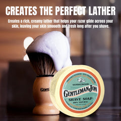 Savon Gentleman Jon bois de santal, barriere hydratante pour peau sensible