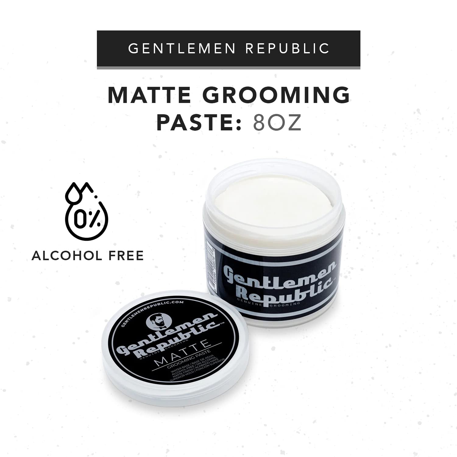 Gentlemen Republic Pâte Matte, fini mat durable pour toutes les coiffures.