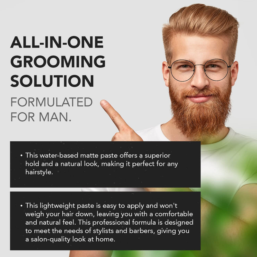 Gentlemen Republic Pâte Matte, rinçage rapide et nettoyage sans résidu gras.