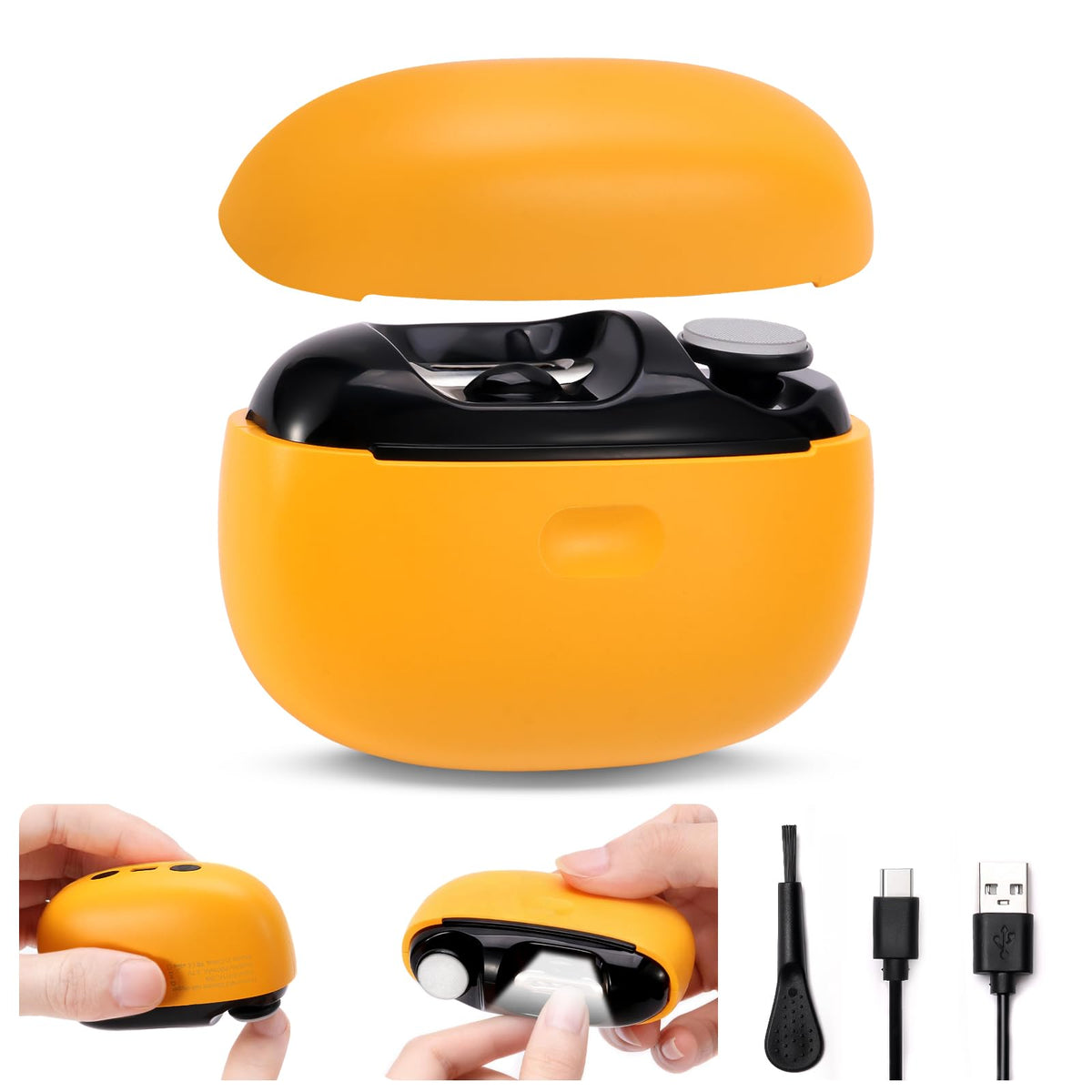 GENTLIGHT coupe-ongles électrique 2 en 1 avec lumière LED pour précision accrue.