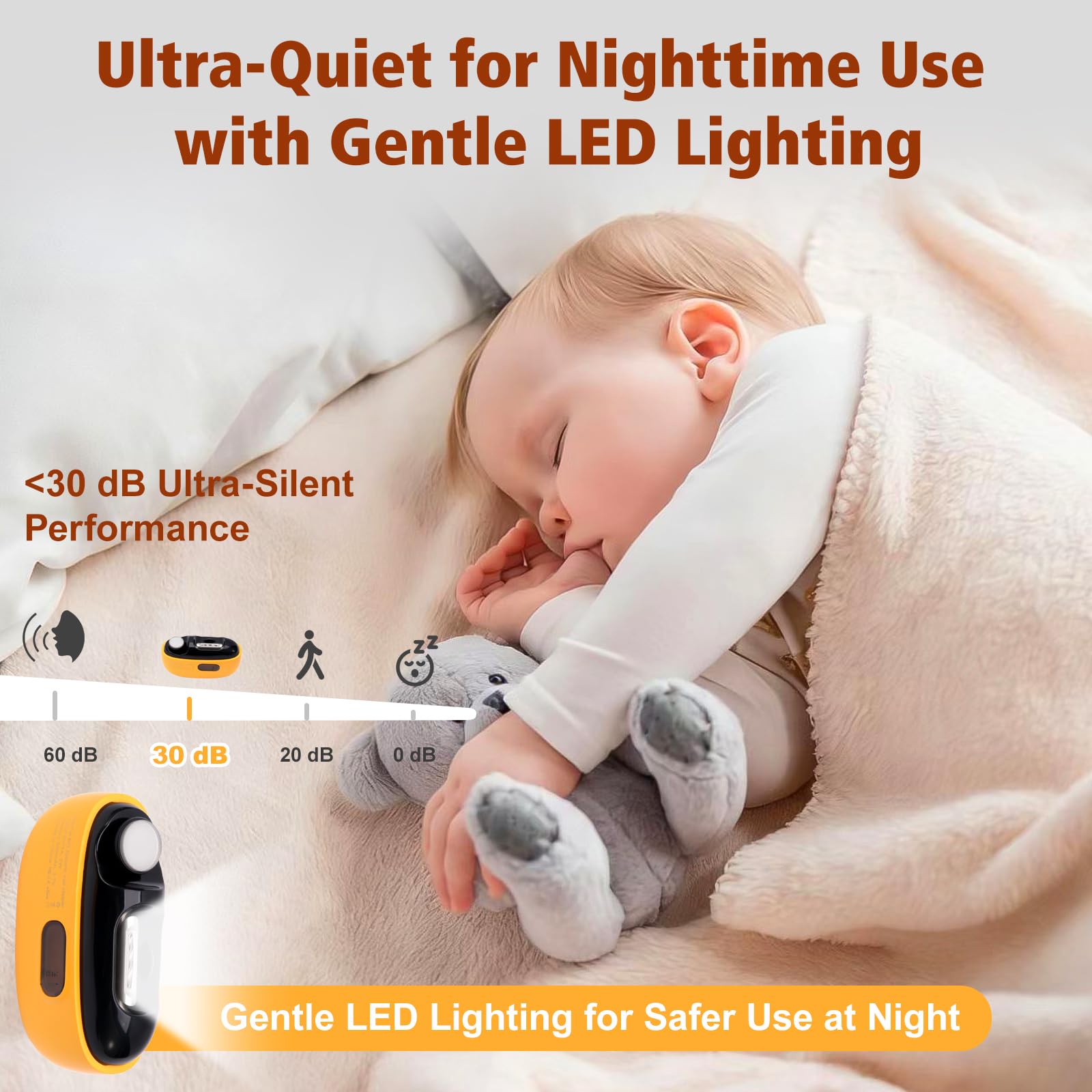 GENTLIGHT moteur ultra-silencieux pour un soin des ongles discret.