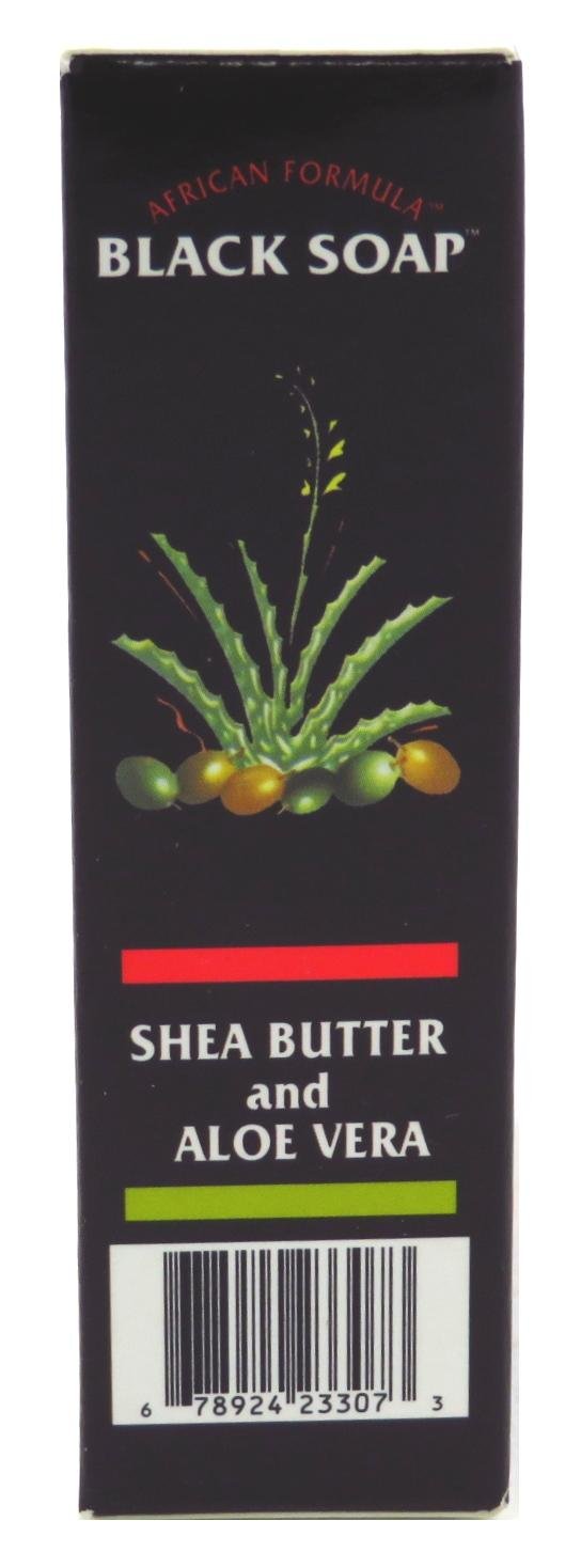 Genuine African Formula Black Soap lather for deep cleansing on face and body.