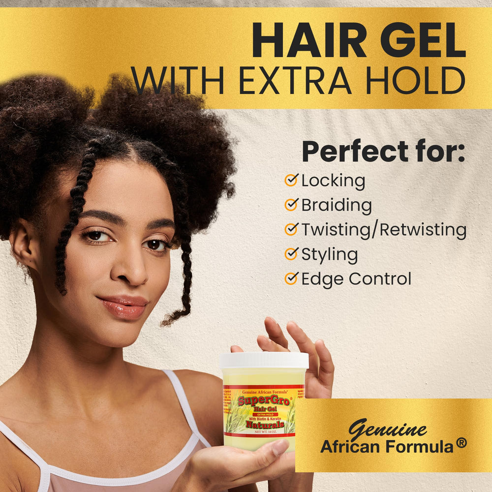 Genuine African Formula SuperGro Gel contrôle des bords pour un look net