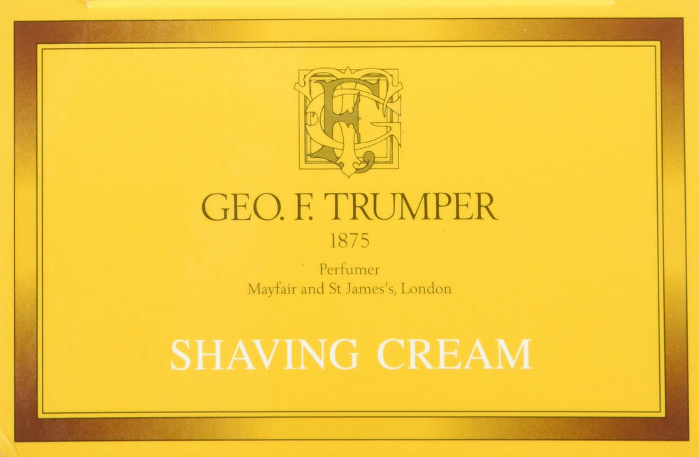 Emballage Geo F. Trumper élégant et étiquette claire