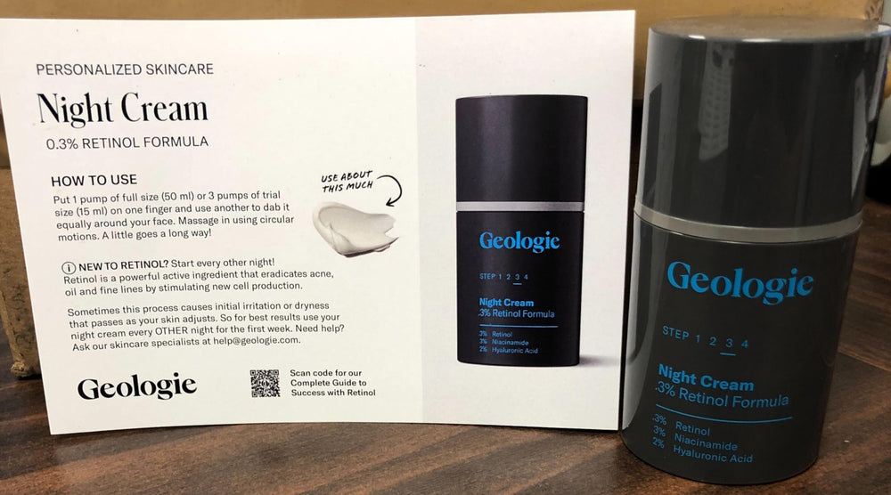 Geologie Crème Nuit Formulation enrichie – protection et réparation de la barrière cutanée.