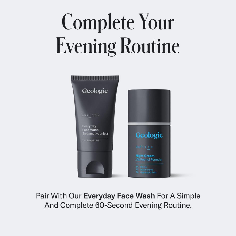Geologie Crème Nuit Hydratation profonde – formule nourrissante pour peau sèche.