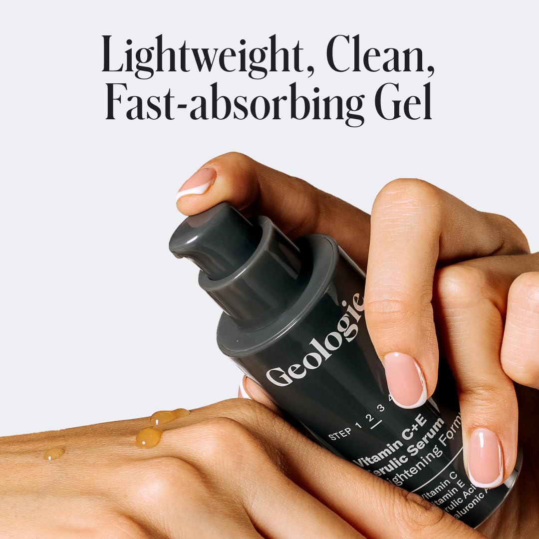 Geologie Sérum Vitamine C+E Ferulic, texture gel fluide; pénètre rapidement.