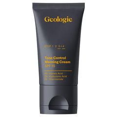 Geologie Tone Control Crème Visage SPF15: bouteille élégante et hydratation légère.