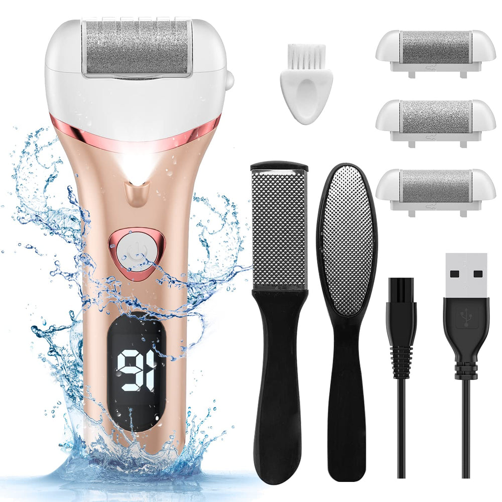 Geopu kit-pieds électrique ensemble, kit pédicure à domicile pour des pieds doux et soignés.