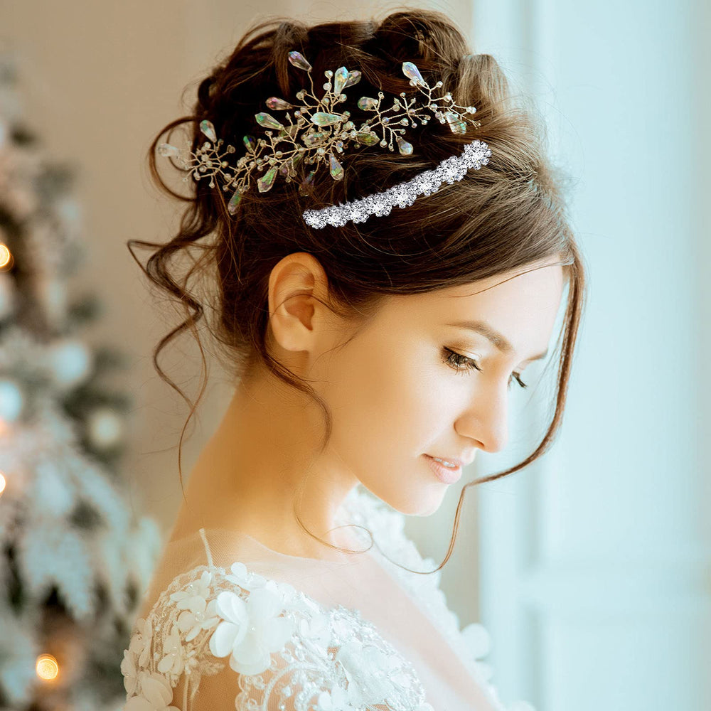 Geosar bijou cheveux mariage, éclat raffiné et maintien sûr