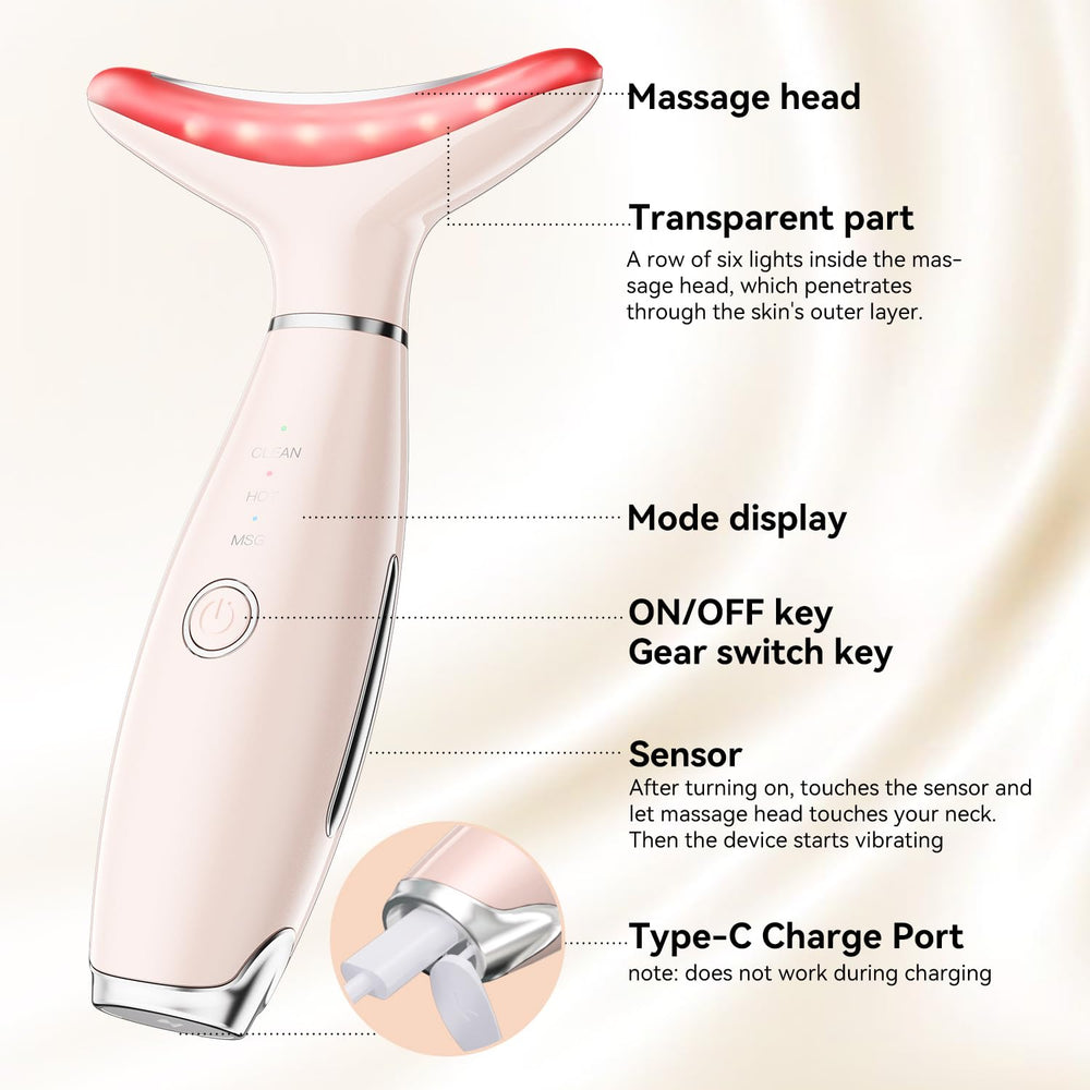 Gequip mode massage bleu, massage ciblé pour contour du visage.