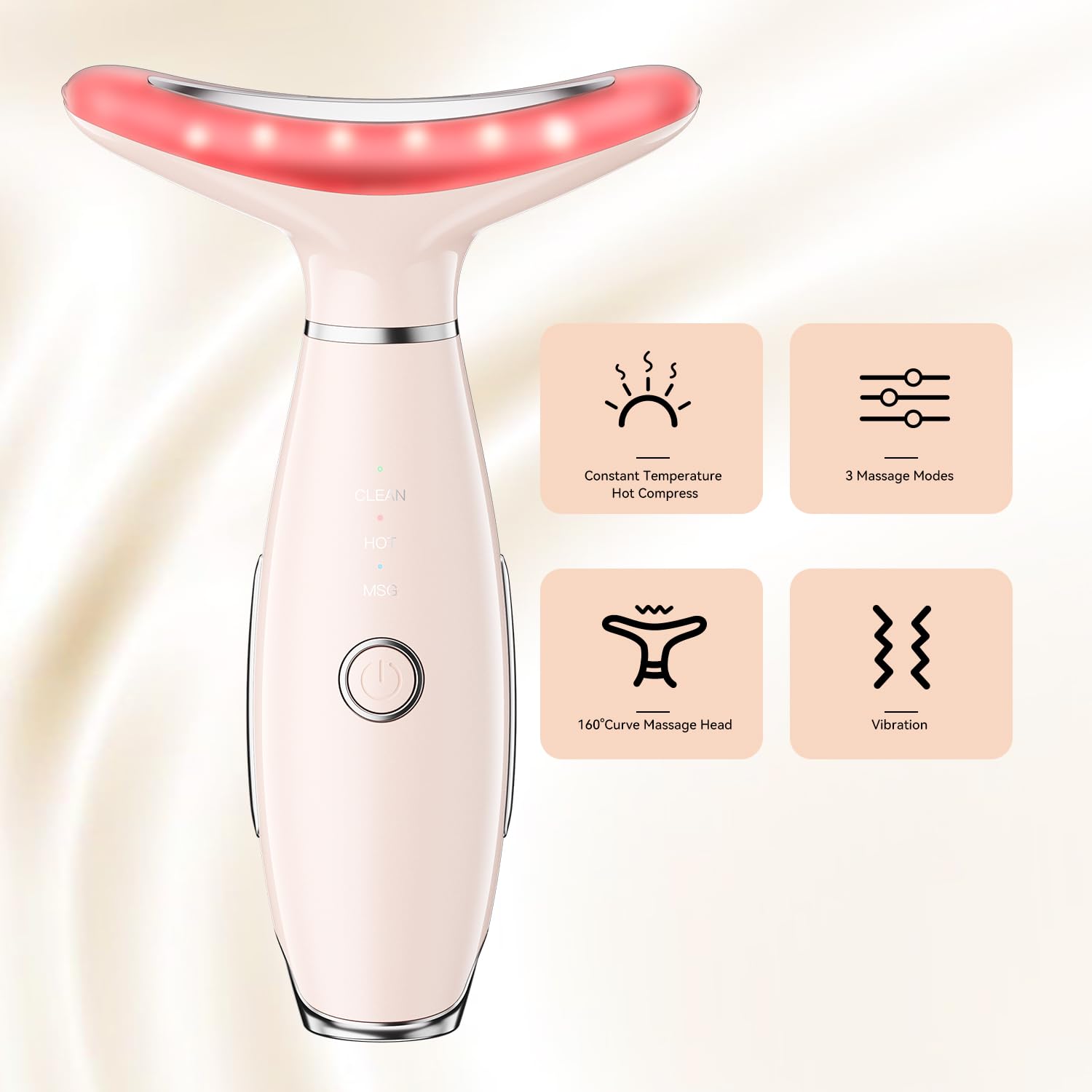 Gequip mode nettoyage vert, stimulation douce pour peau fraîche.