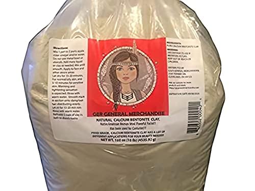 GER GENERAL MERCHANDISE Poudre bentonite calcium – masque visage purifiant et nourrissant.