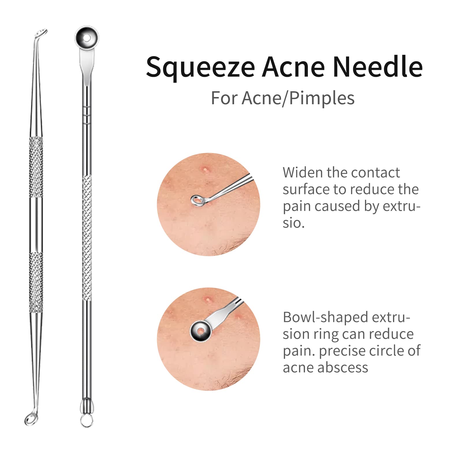 GERY aiguilles en inox antiallergiques adaptées à tous les types de peau.