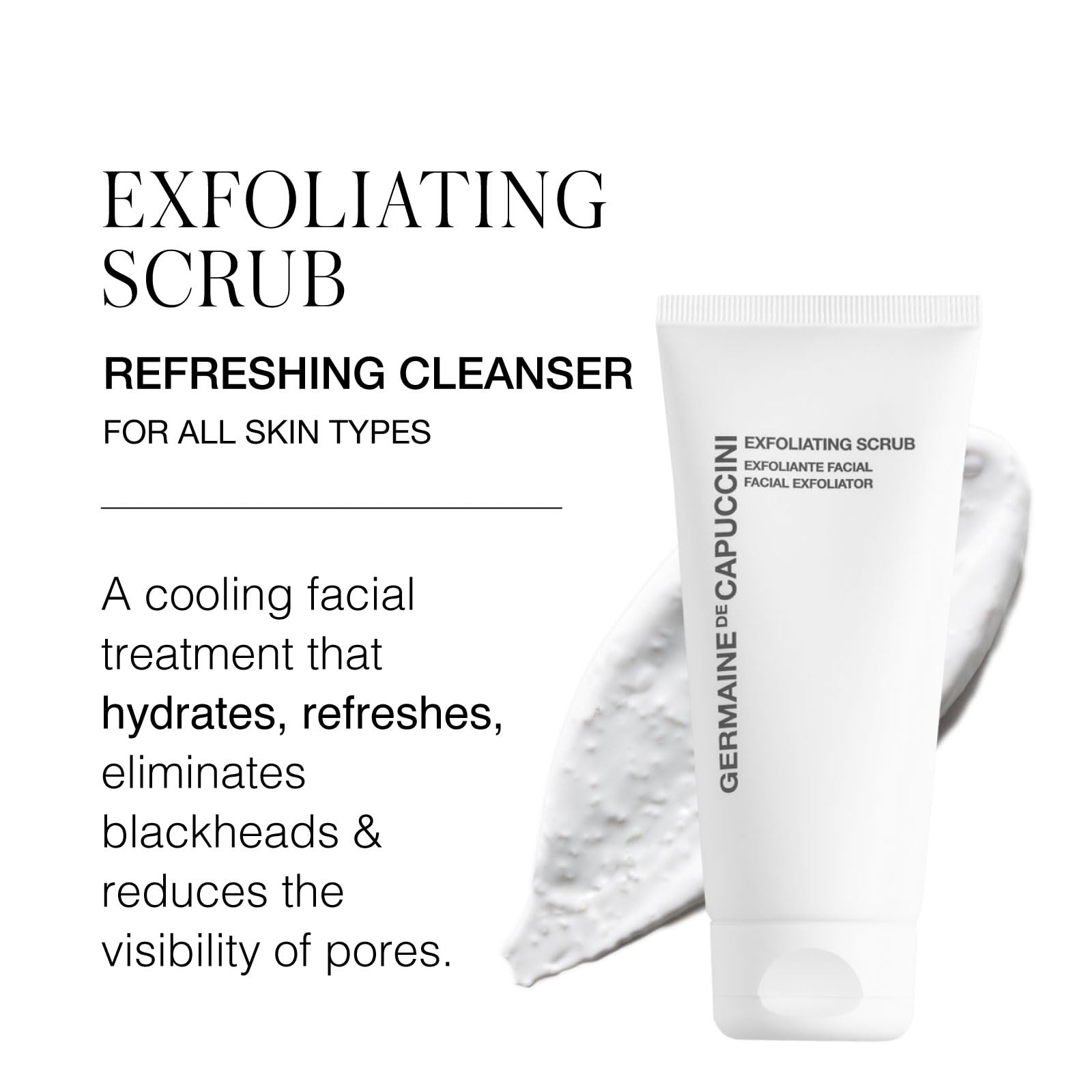 Germaine de Capuccini Exfoliant Visage – Texture granuleuse: exfolie en douceur pour peau lisse