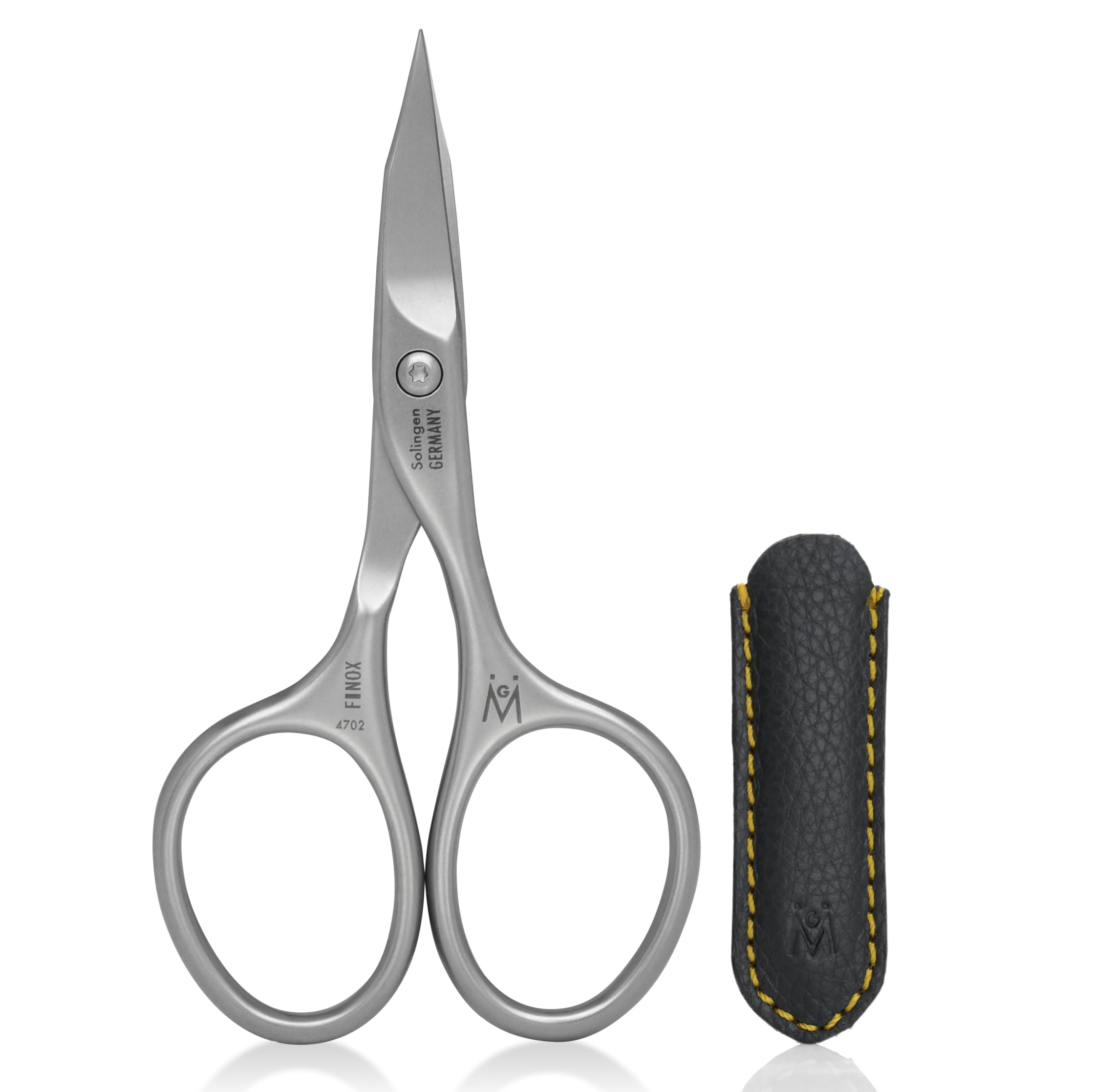Ciseaux GERManikure incurvés pour ongles, précision et douceur.