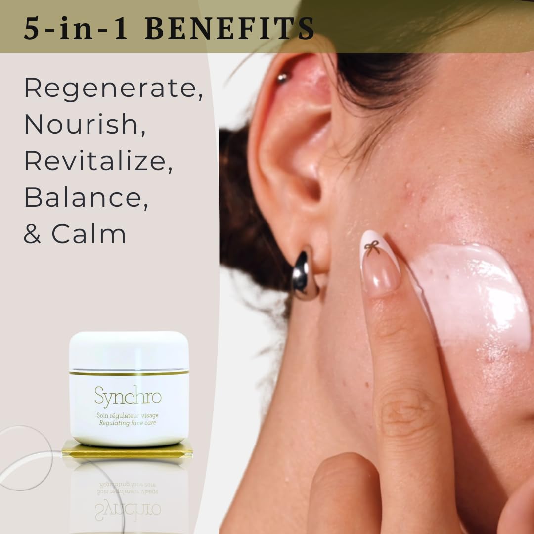 Texture cocon de Synchro Cream enveloppant la peau.