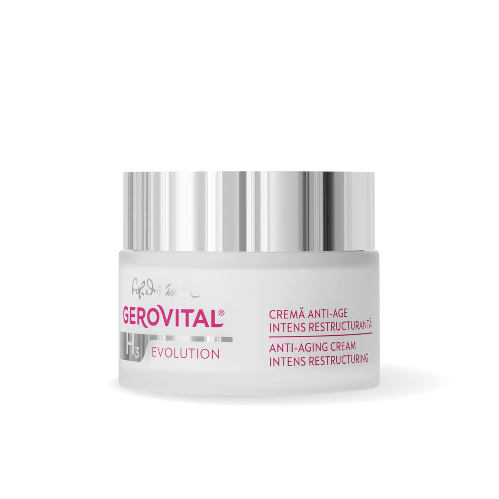 Gerovital H3 Evolution – crème nuit 50 ml en flacon pour restructuration cutanée et hydratation