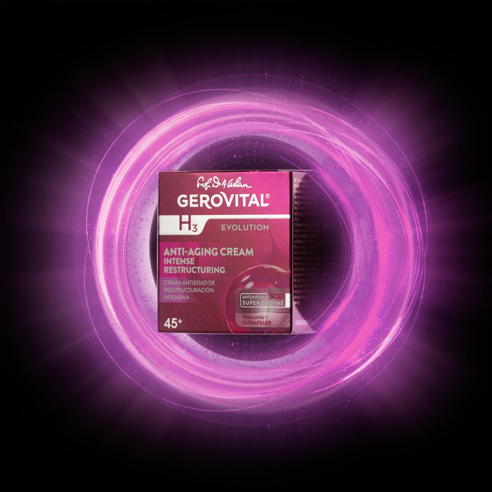 Routine nocturne avec Gerovital H3 Evolution favorisant régénération et douceur