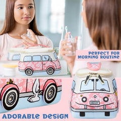 Poche maquillage Snoopy Get Trend rose, pratique pour le sac et les départs.