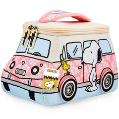 Trousse de toilette Snoopy Get Trend rose, idéale pour ranger les produits de beauté pendant le voyage.