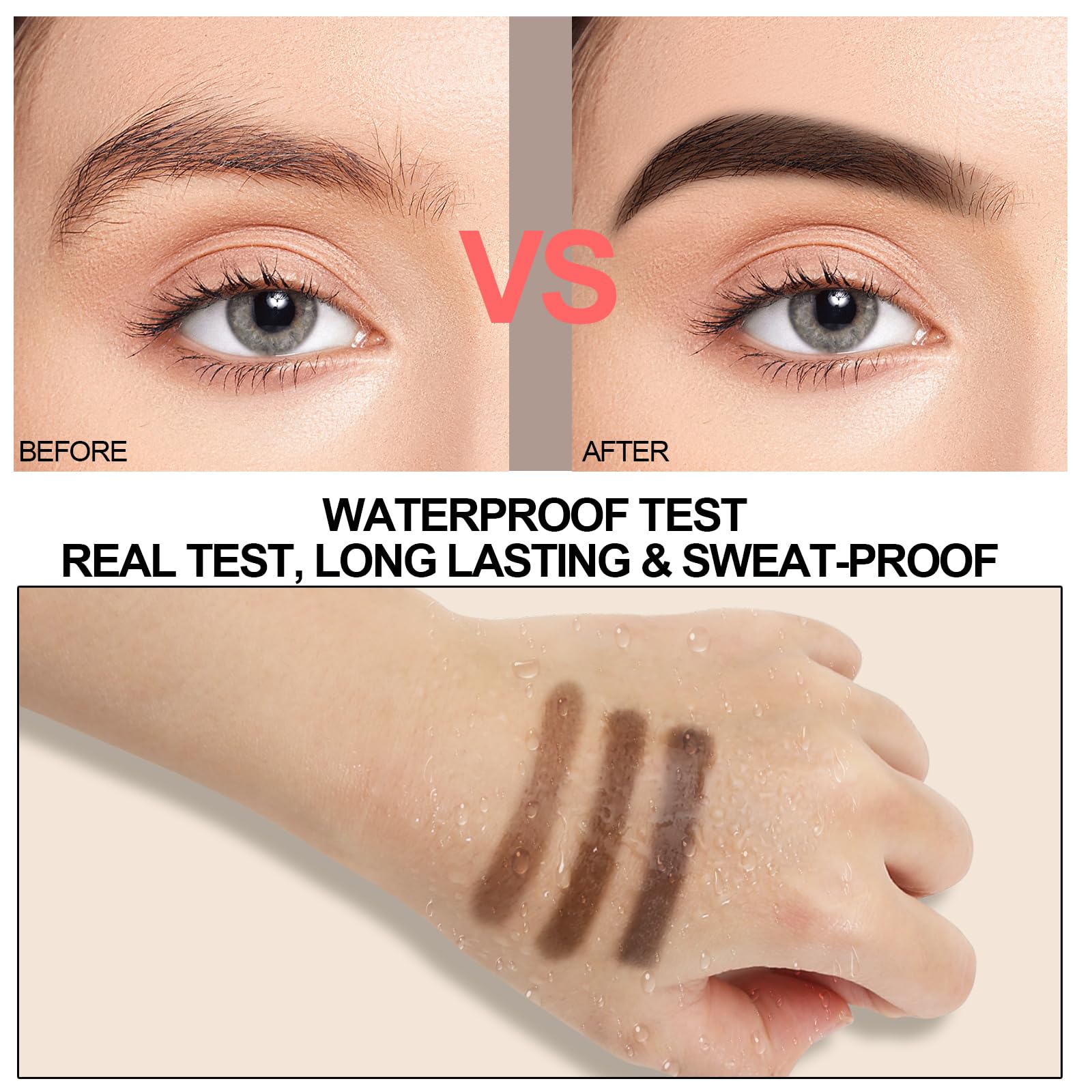GEUUFEA brosse spirale pour démêler et estomper les sourcils